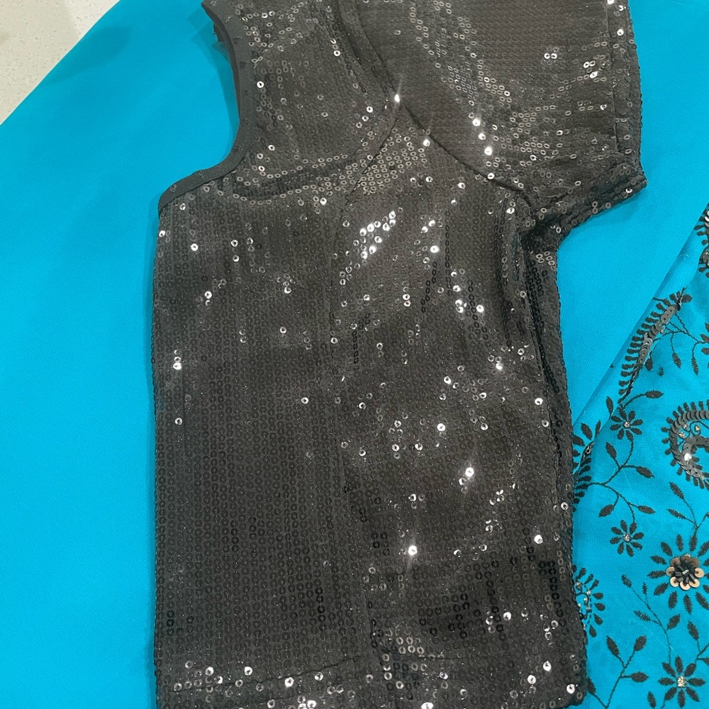 Sequins Work Designer Saree With Sequins Blouse I… - image 4